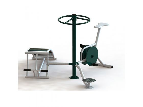 Bộ 3 chức năng: Lưng bụng - xoay eo - xe đạp