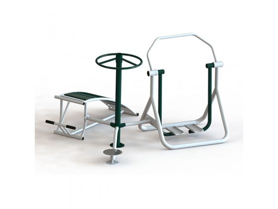 Bộ 3 chức năng: Xoay eo - đi bộ trên không - lưng bụng