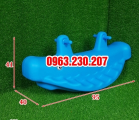 Bập bênh đôi cá voi giá rẻ nhựa đúc