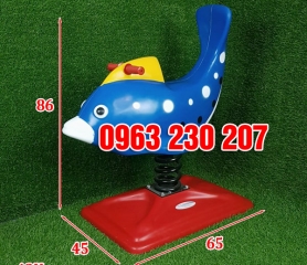 Đồ chơi thú nhún lò xo hình Cá Heo