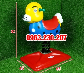 Thú nhún lò xo mẫu giáo hình Cún