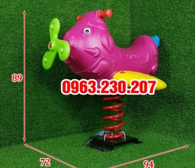 Thú nhún lò xo hình Máy Bay