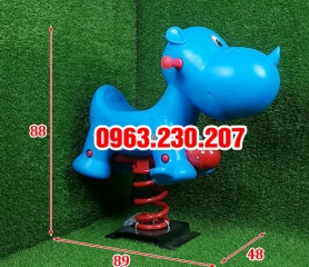 Thú nhún sân chơi mầm non Tê Giác