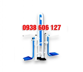 Máy tập lắc hông trụ đôi