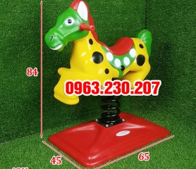 Thú nhún lò xo ngoài trời hình Ngựa